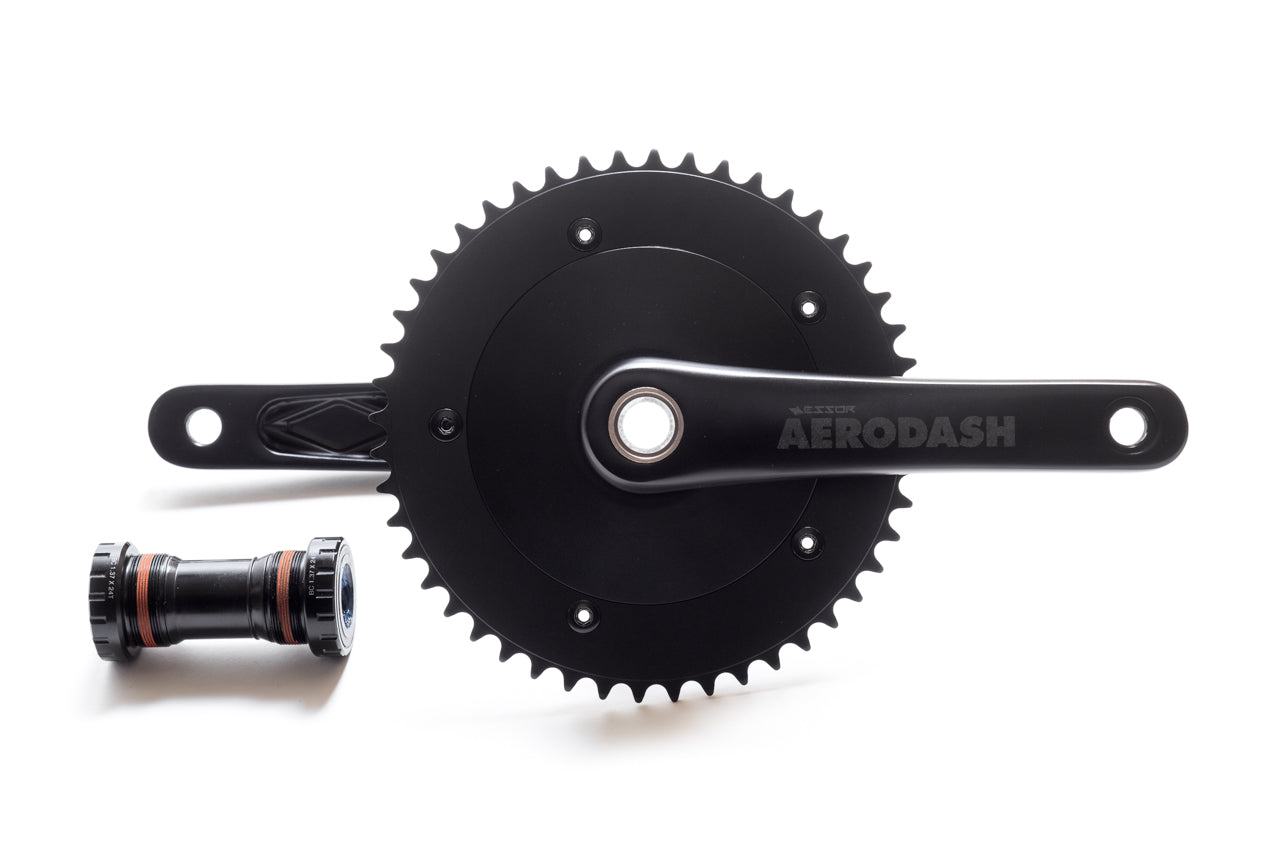 gear track Essor USA Aerodash Track Crankset w/ BSA Bottom Bracket