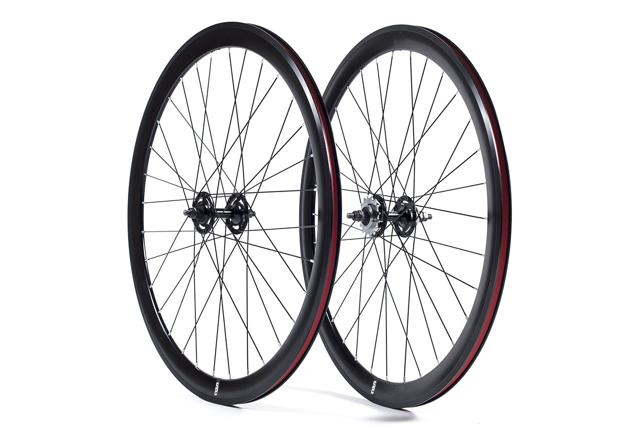 Black Wheel Set : Fixie Bike Wheels & Parts