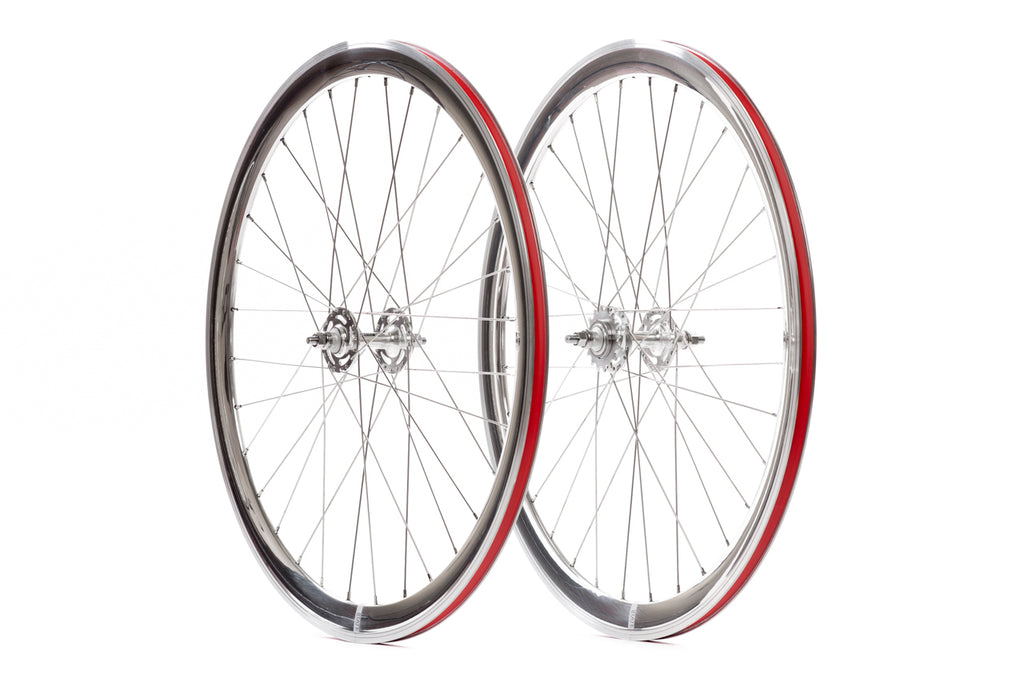 State Bicycle Co. - 40mm Deep V Silver Wheel Set